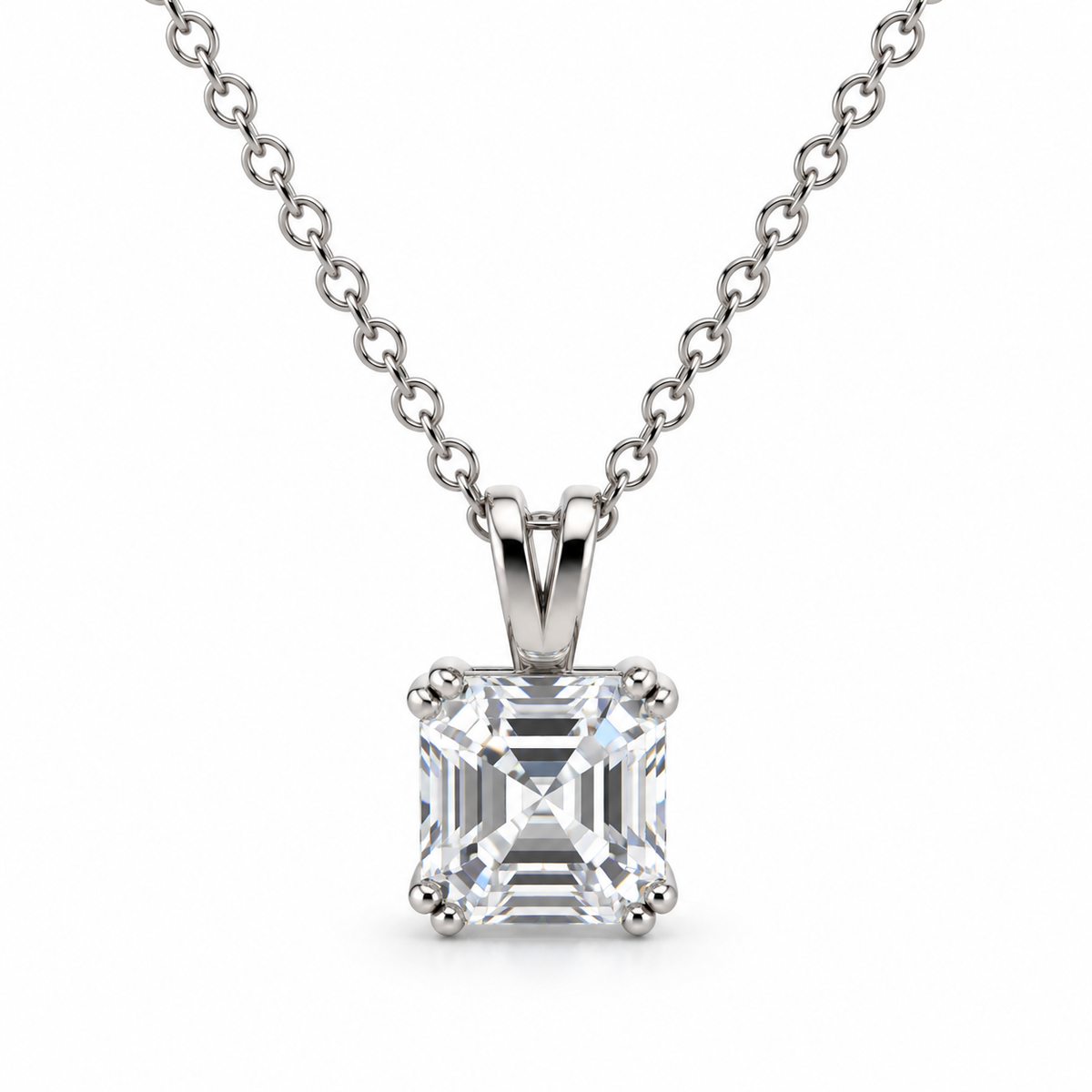 Asher Cut Solitaire CZ Pendant