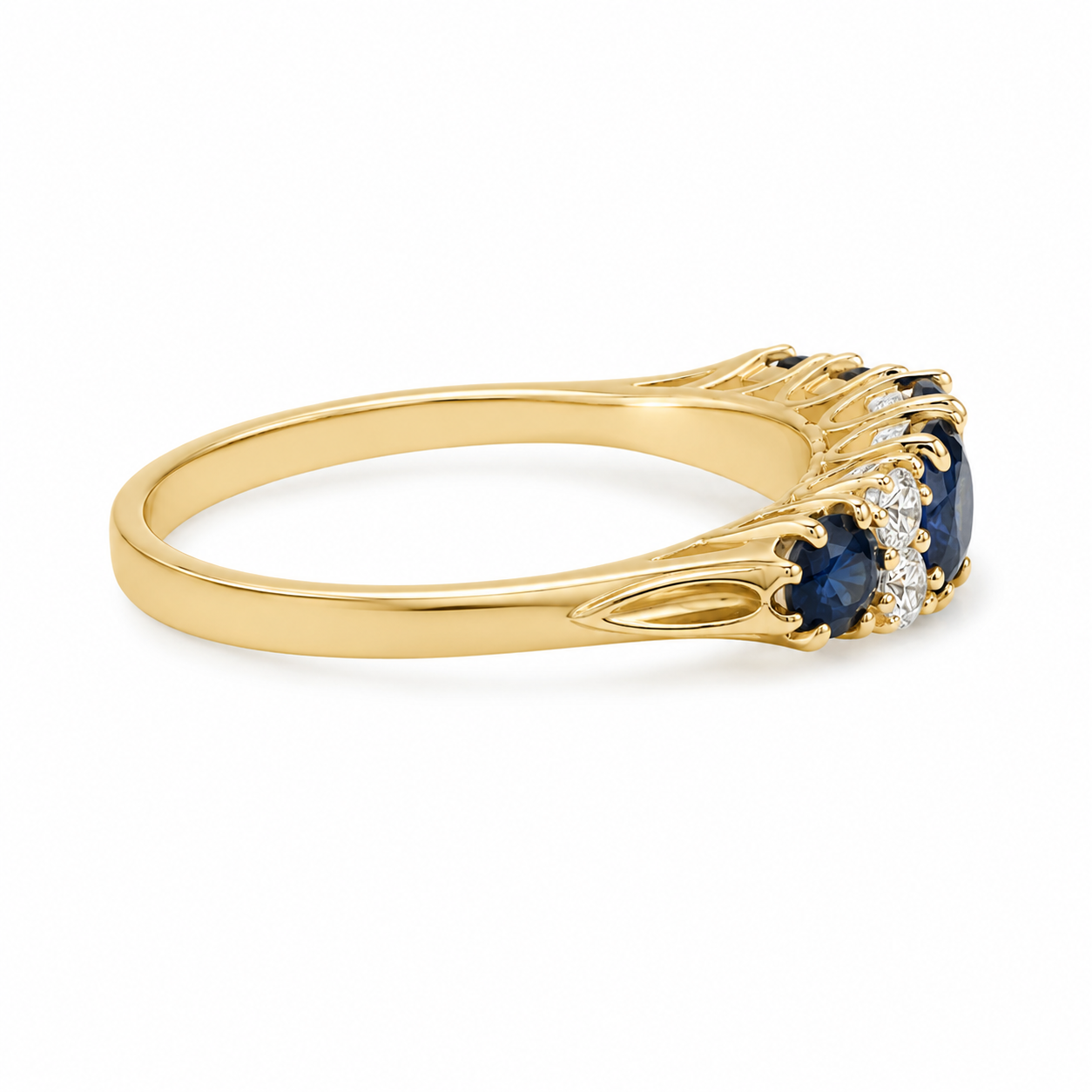 9kt Sapphire and Diamond Vintage Dress Ring