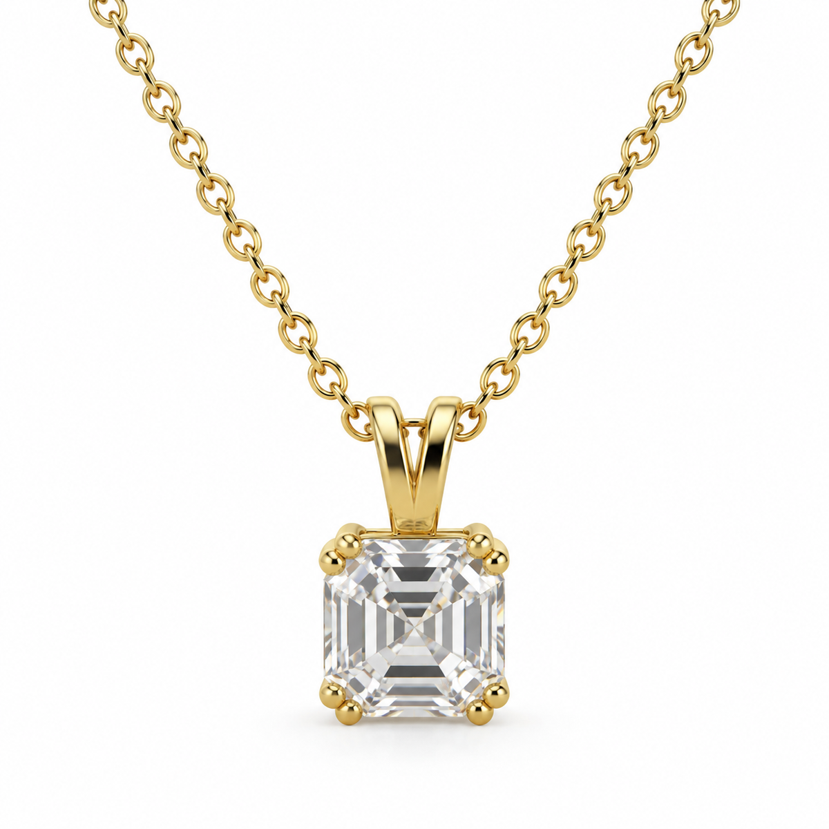 Asher Cut Solitaire CZ Pendant