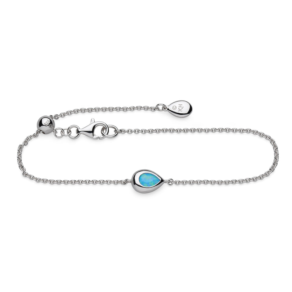 Coast Pebble Blue Opal Slider Bracelet