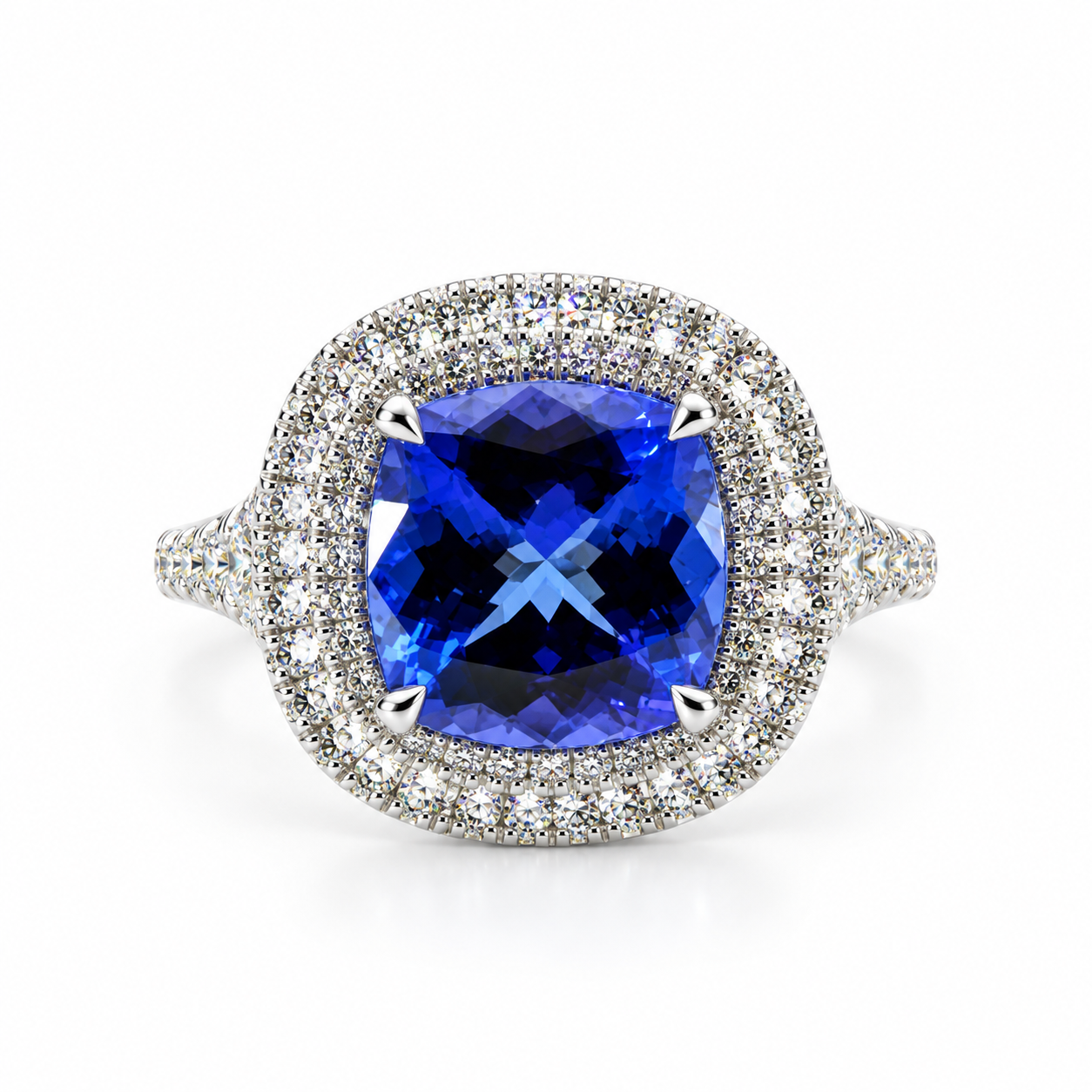 18kt Tanzanite and Diamond Dress Ring