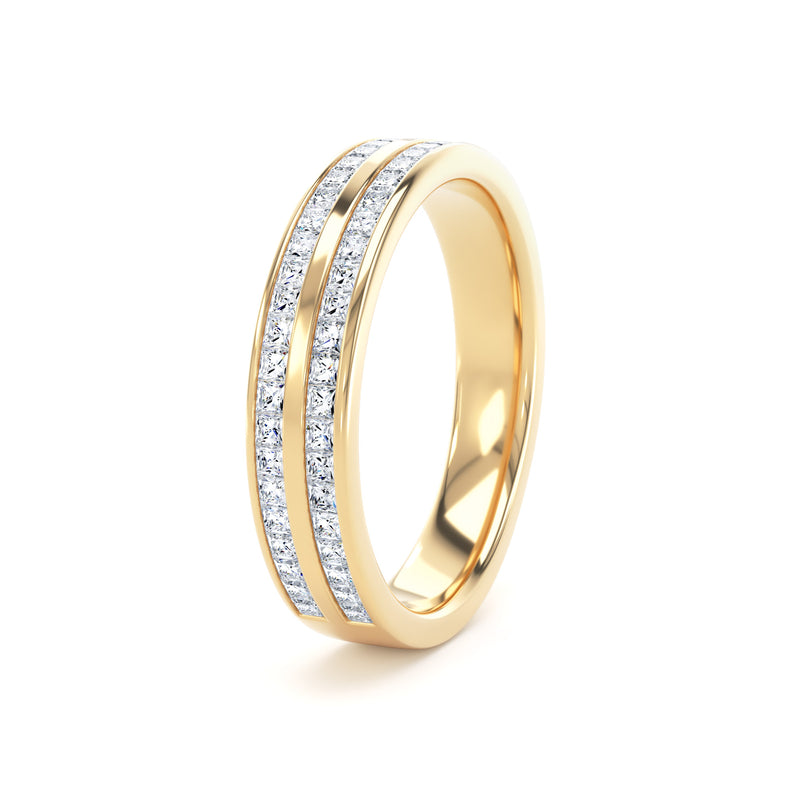 Princess Cut - Double Row Channel