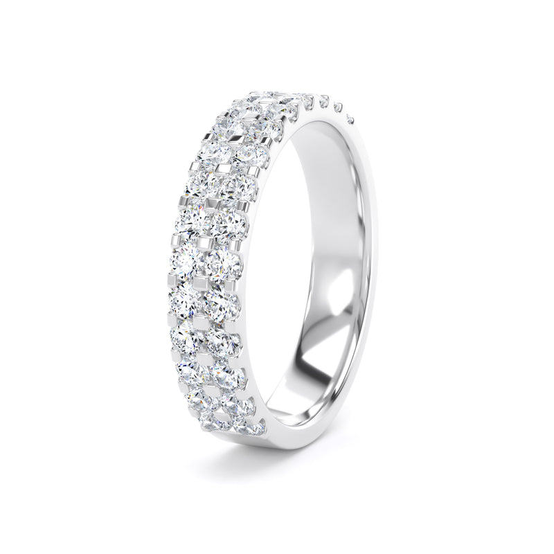 Round Brilliant Cut - Double Row Claw