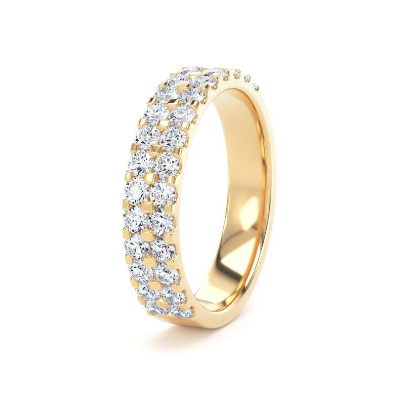 Round Brilliant Cut - Double Row Claw