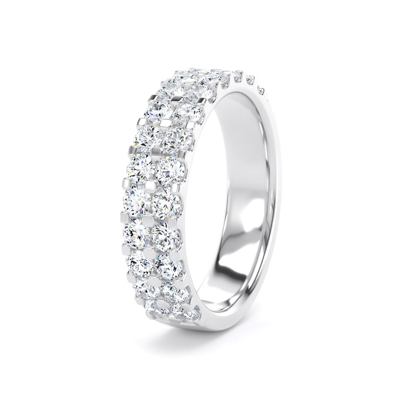 Round Brilliant Cut - Double Row Claw