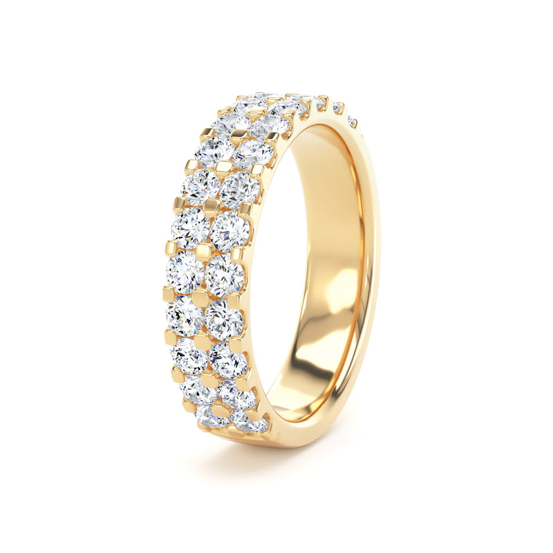Round Brilliant Cut - Double Row Claw