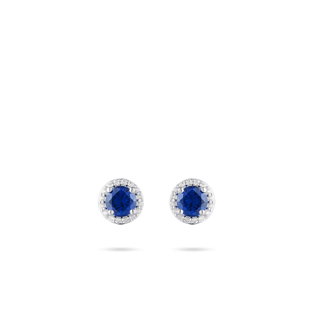 Halo Ear Studs Blue