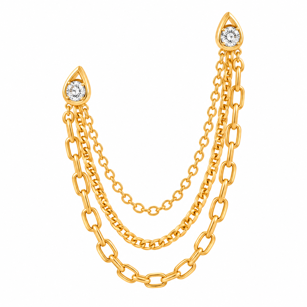 Opulence Double Piercing Earring