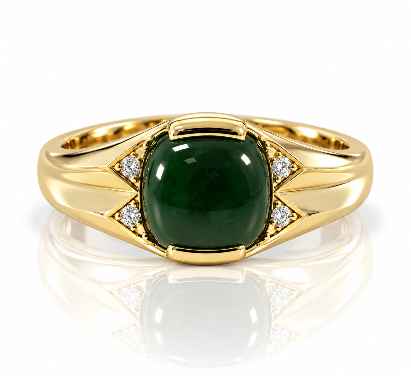9kt Bloodstone and Diamond Dress Ring