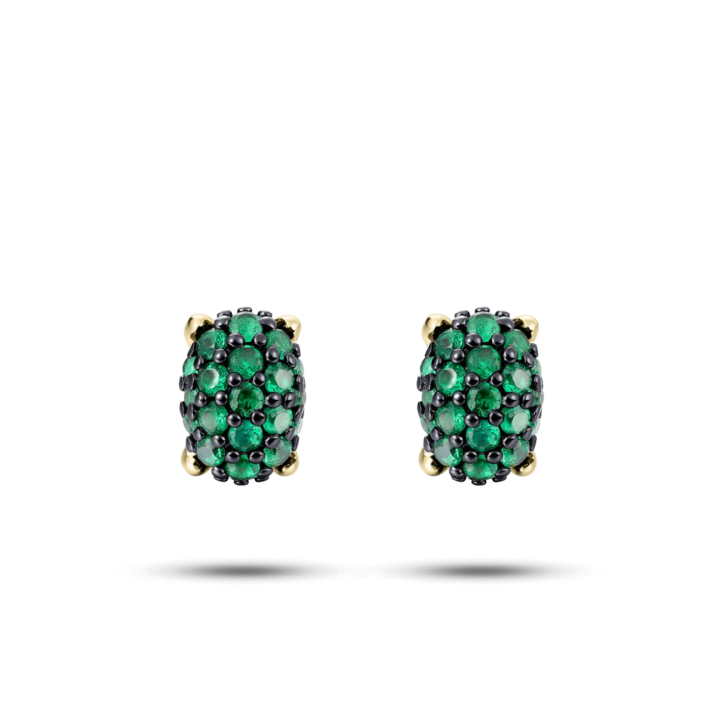Emerald Green Dashing Details Ear Studs