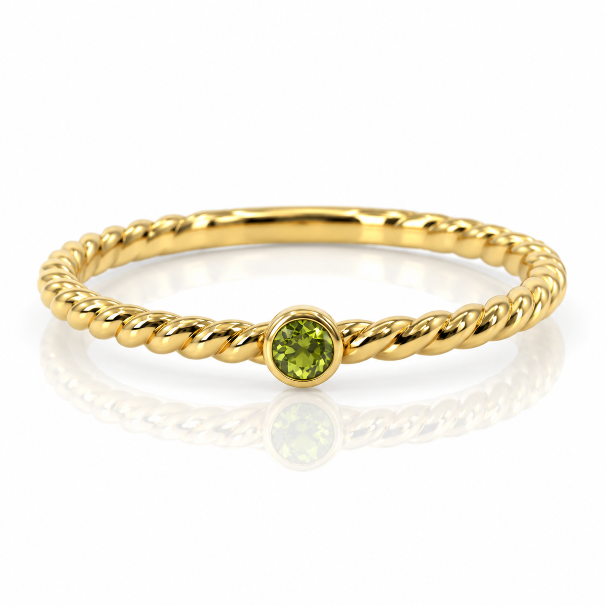 9kt Peridot Stacking Ring