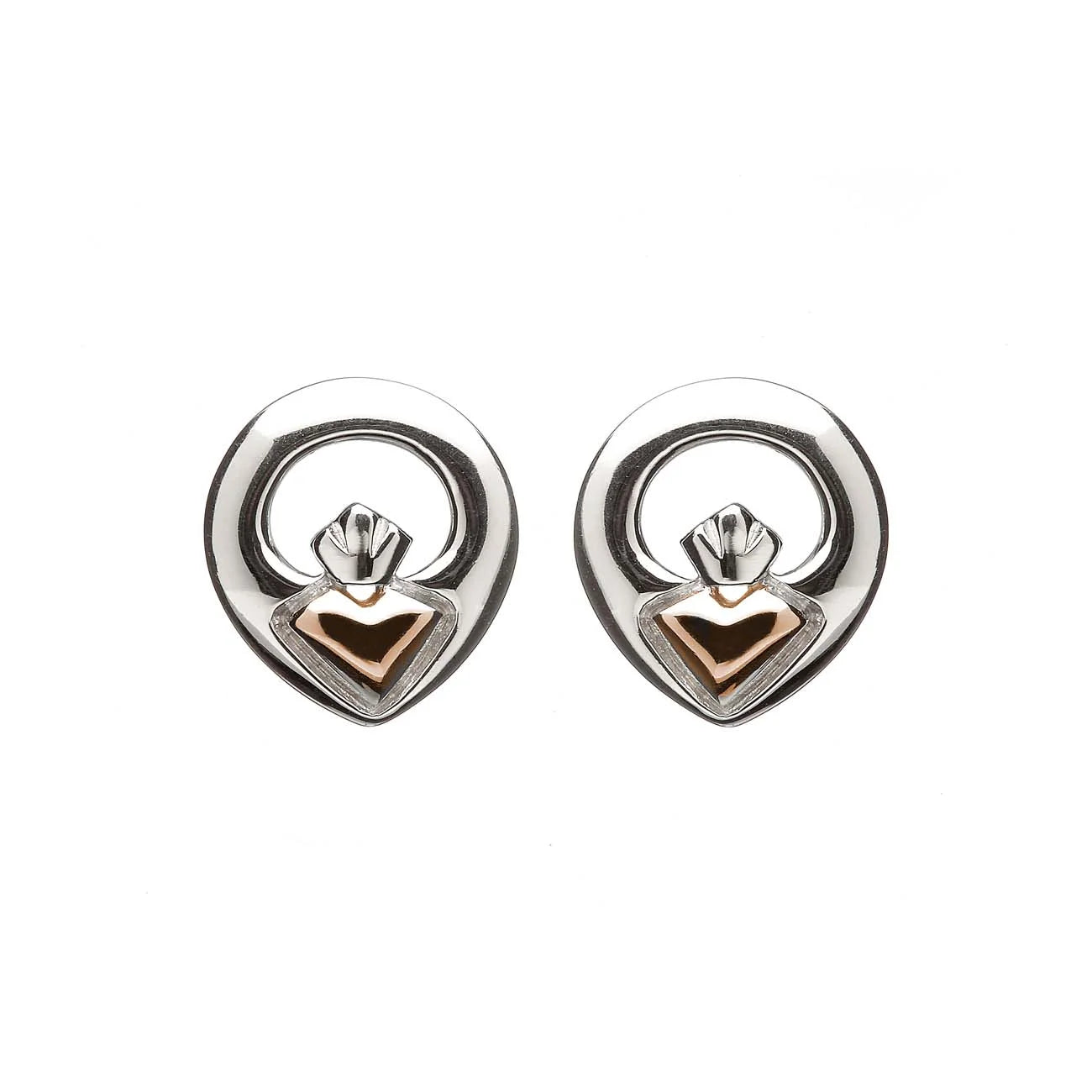 Iconic Claddagh Stud Earrings