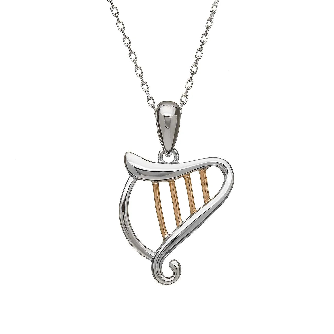 Celtic Harp Pendant