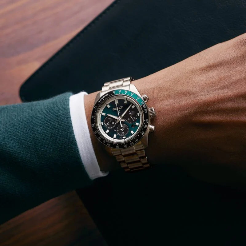 Seiko Prospex Speedtimer ‘Racing’ Solar Chronograph in Green HBJ003P1