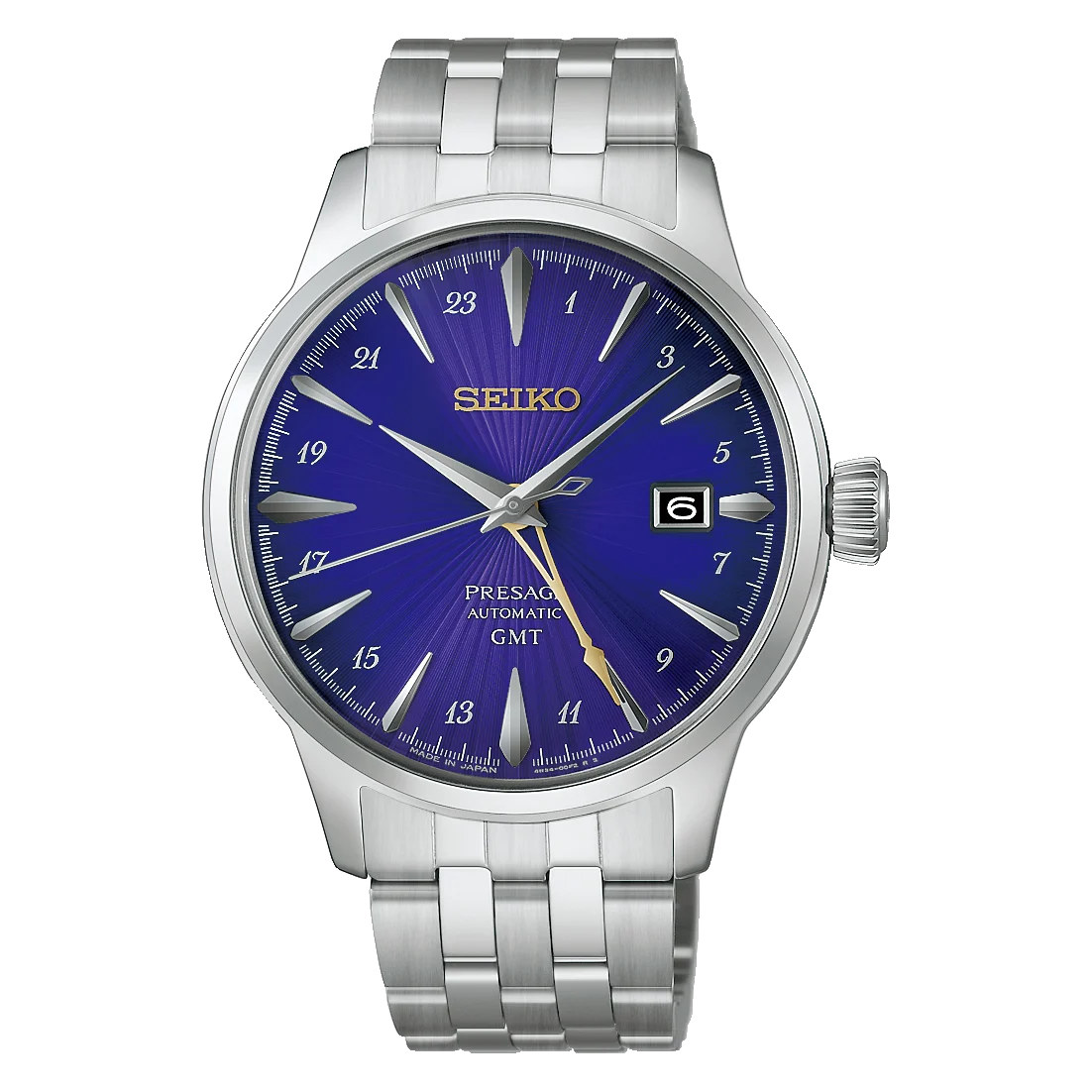 Seiko 145th Anniversary Presage Cocktail Time GMT Limited Edition in Edo Purple HCB006J1