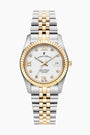 Two-tone White dial Stainless steel swiss watch