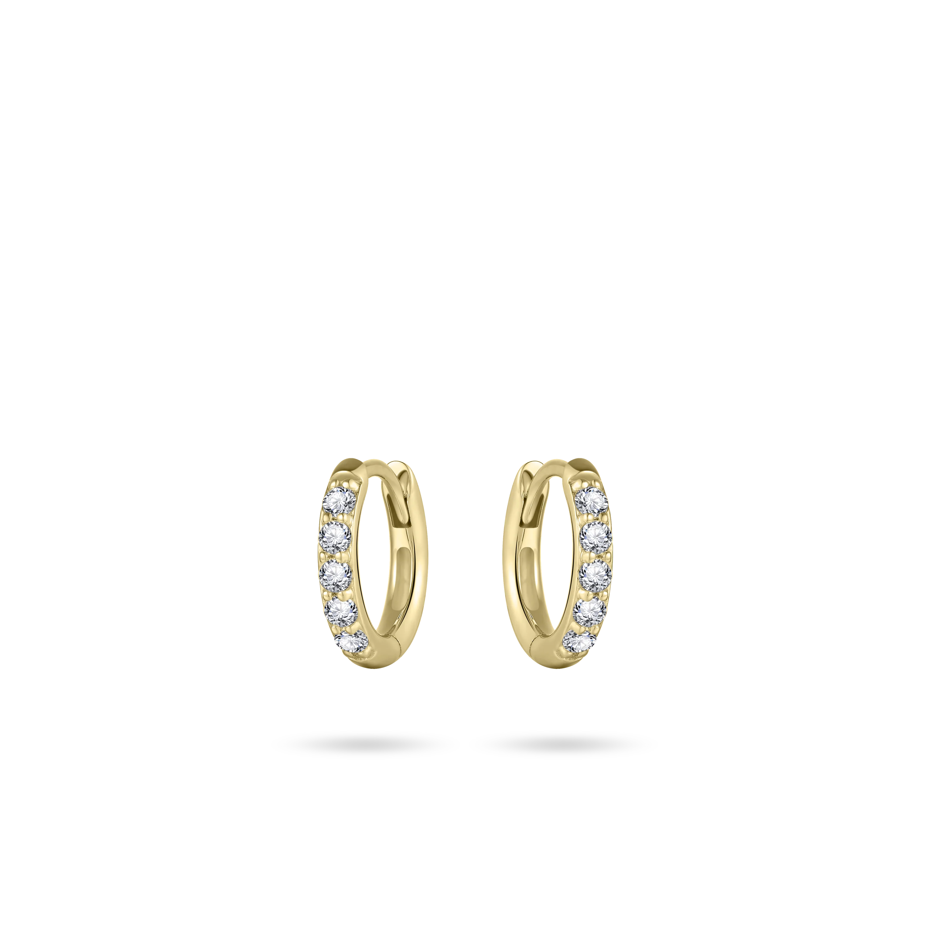 Sparkling Mini Hoop Earrings