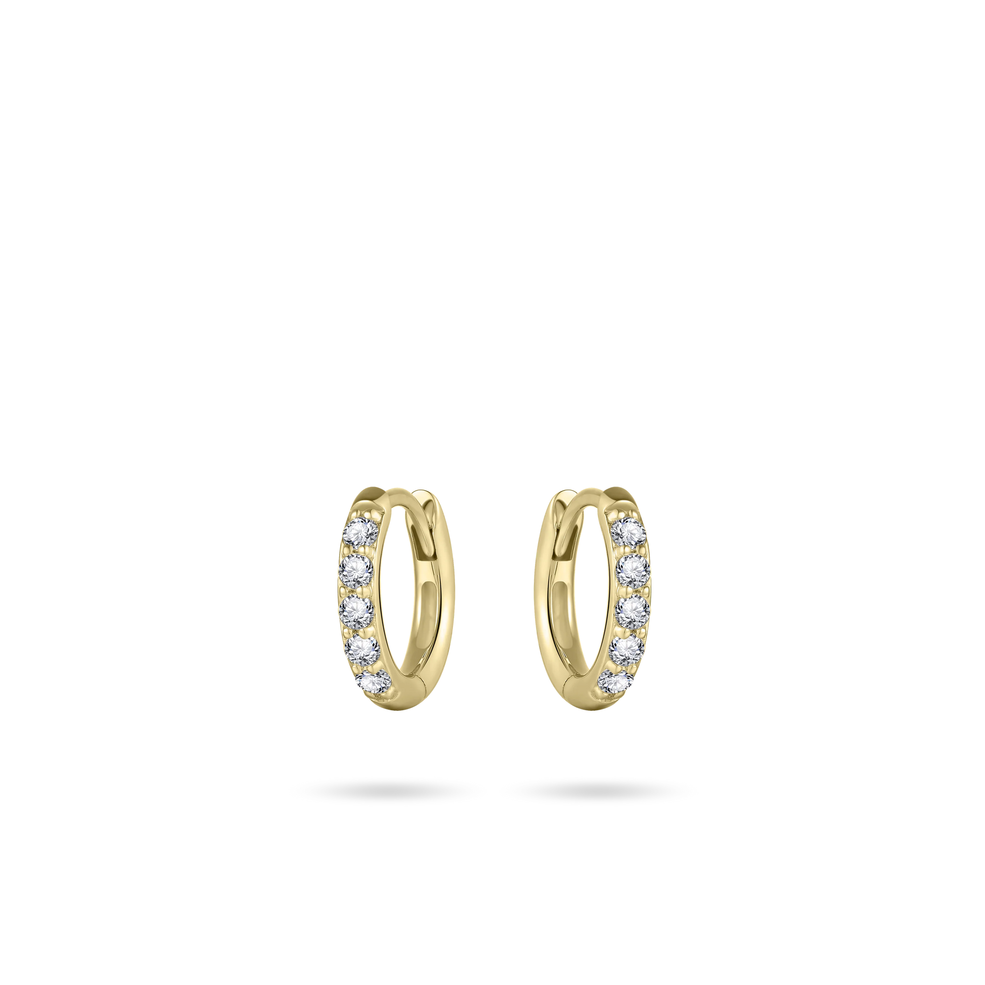 Sparkling Mini Hoop Earrings