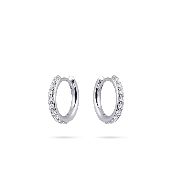 Sparkling Medium Hoop Earrings