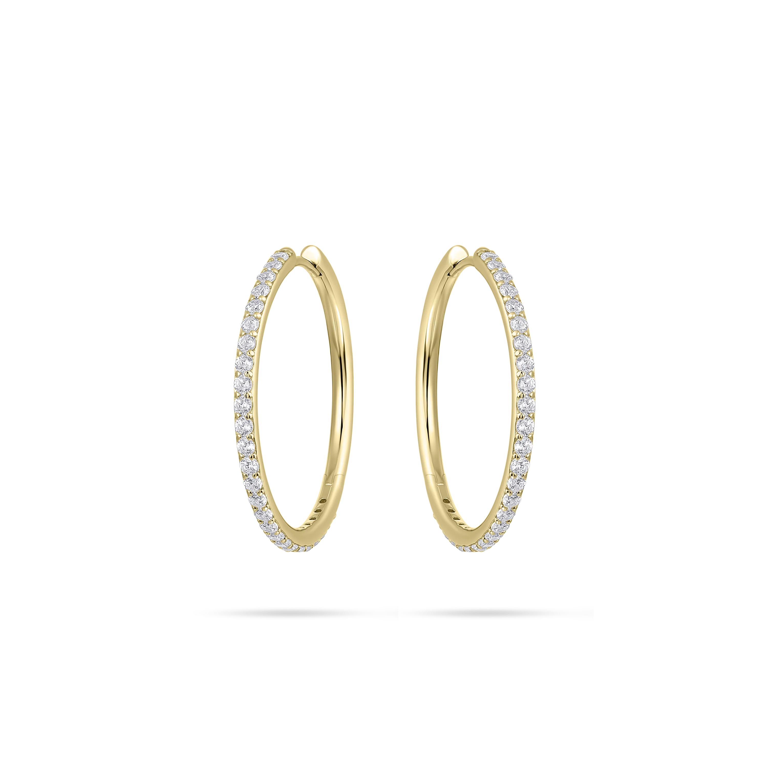 Sparkling Statement Hoop Earrings
