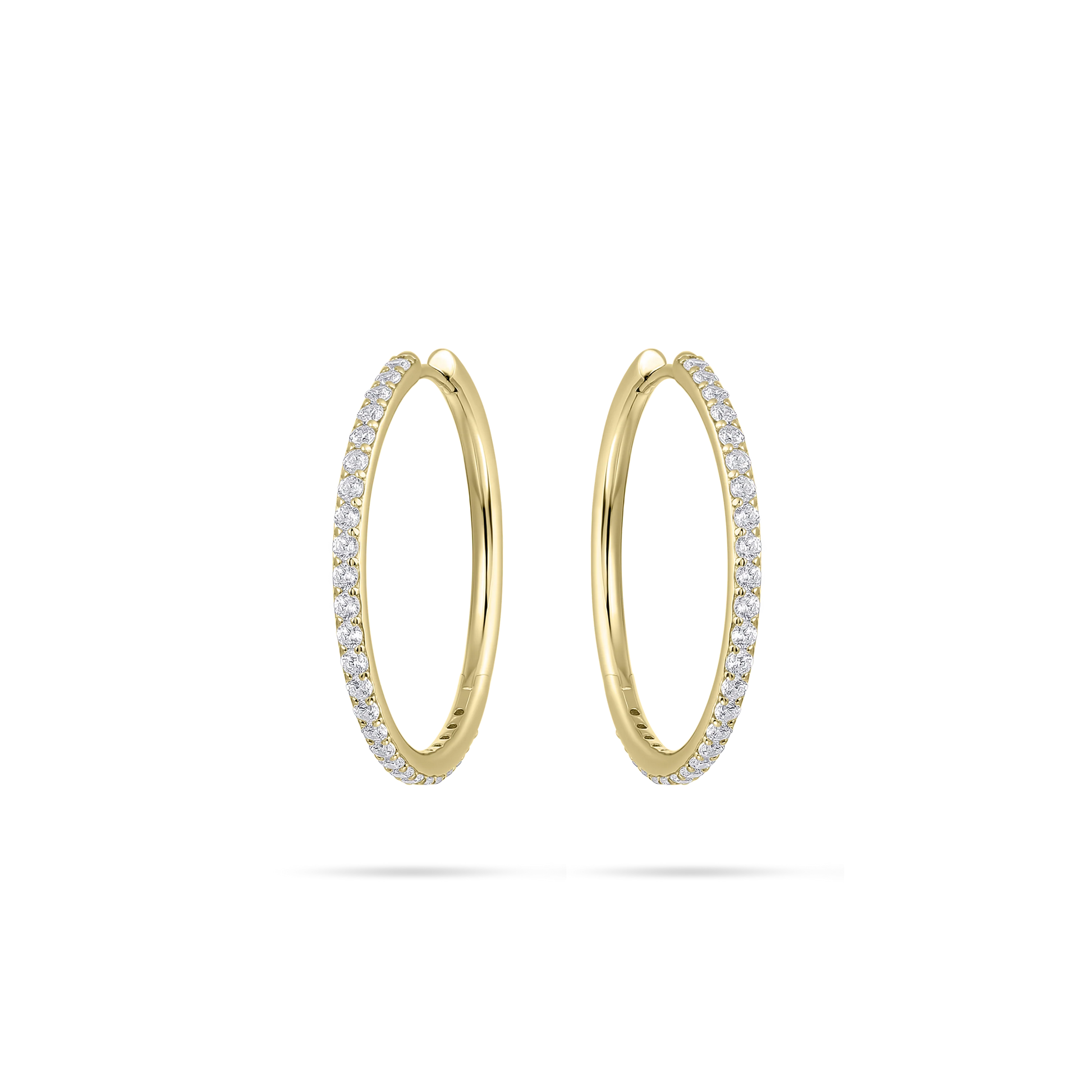 Sparkling Statement Hoop Earrings