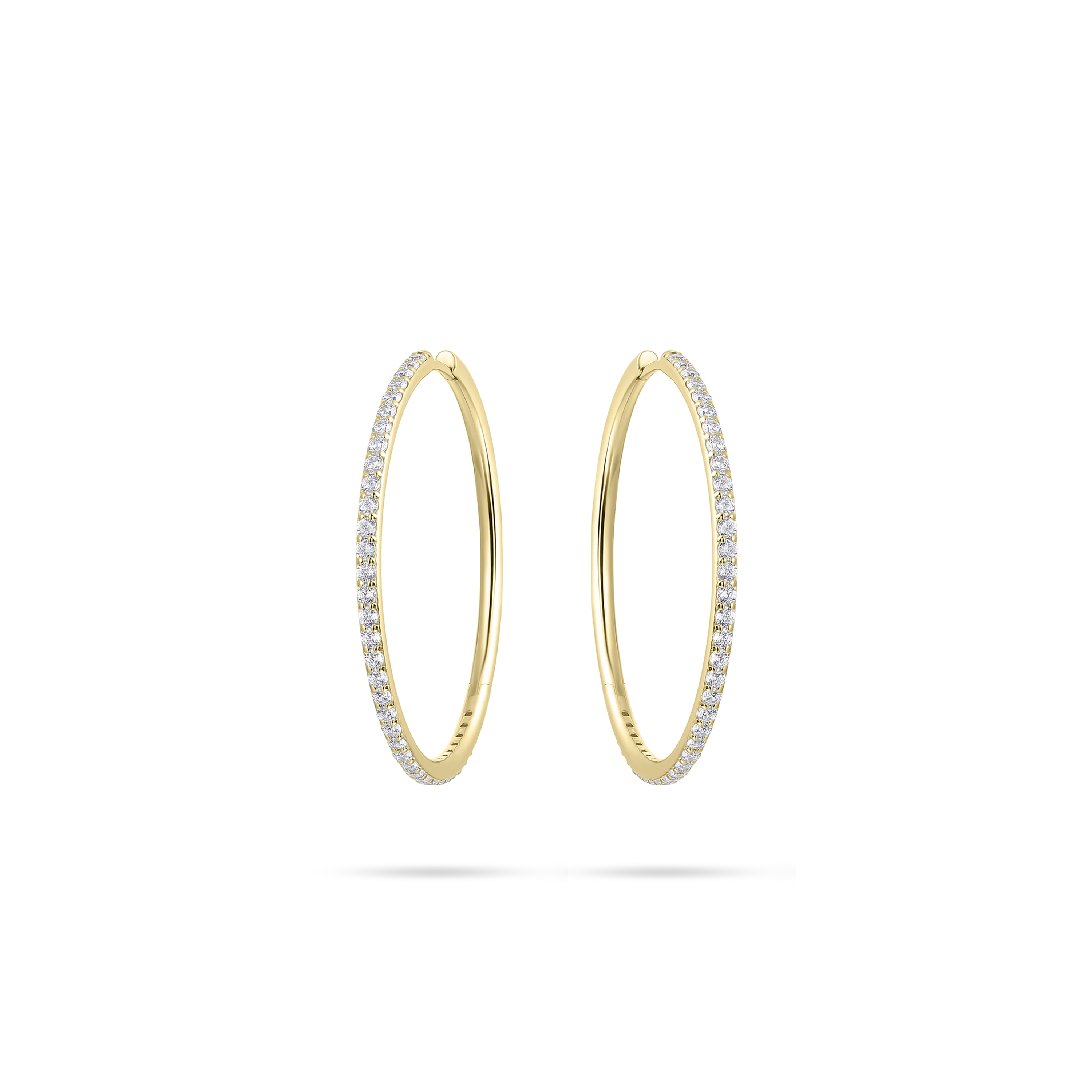 Sparkling Oversized Hoop Earrings
