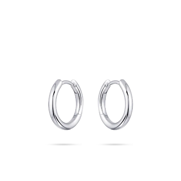Tube Medium Hoop Earrings