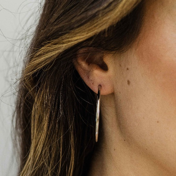 Tube Oversized Hoop Earrings