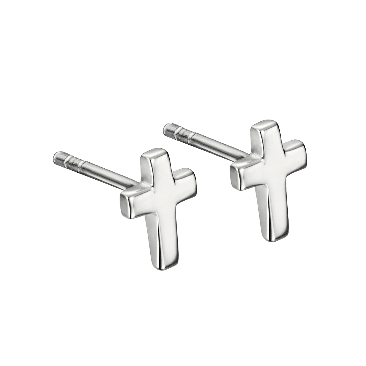Eden Silver Cross Earrings