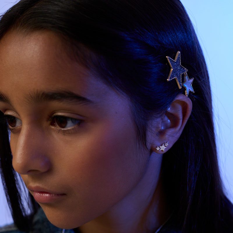 Halley – Triple Star Stud Earring