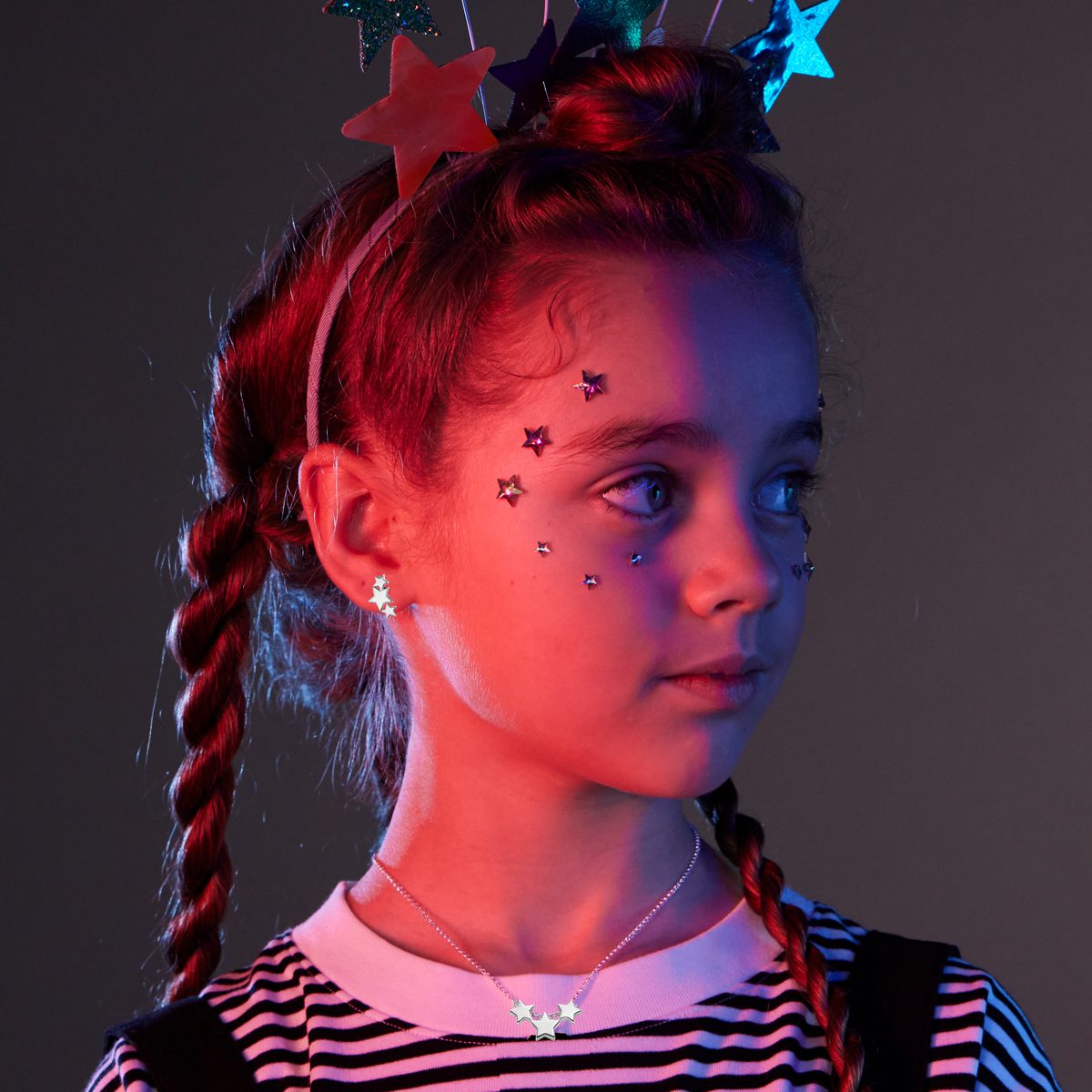Astra Triple Star Necklace