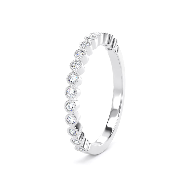 Round Brilliant Cut - Millgrain Bezel