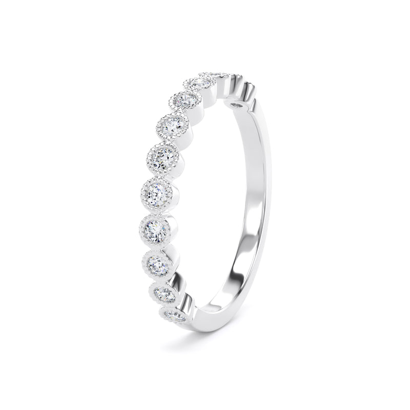 Round Brilliant Cut - Millgrain Bezel