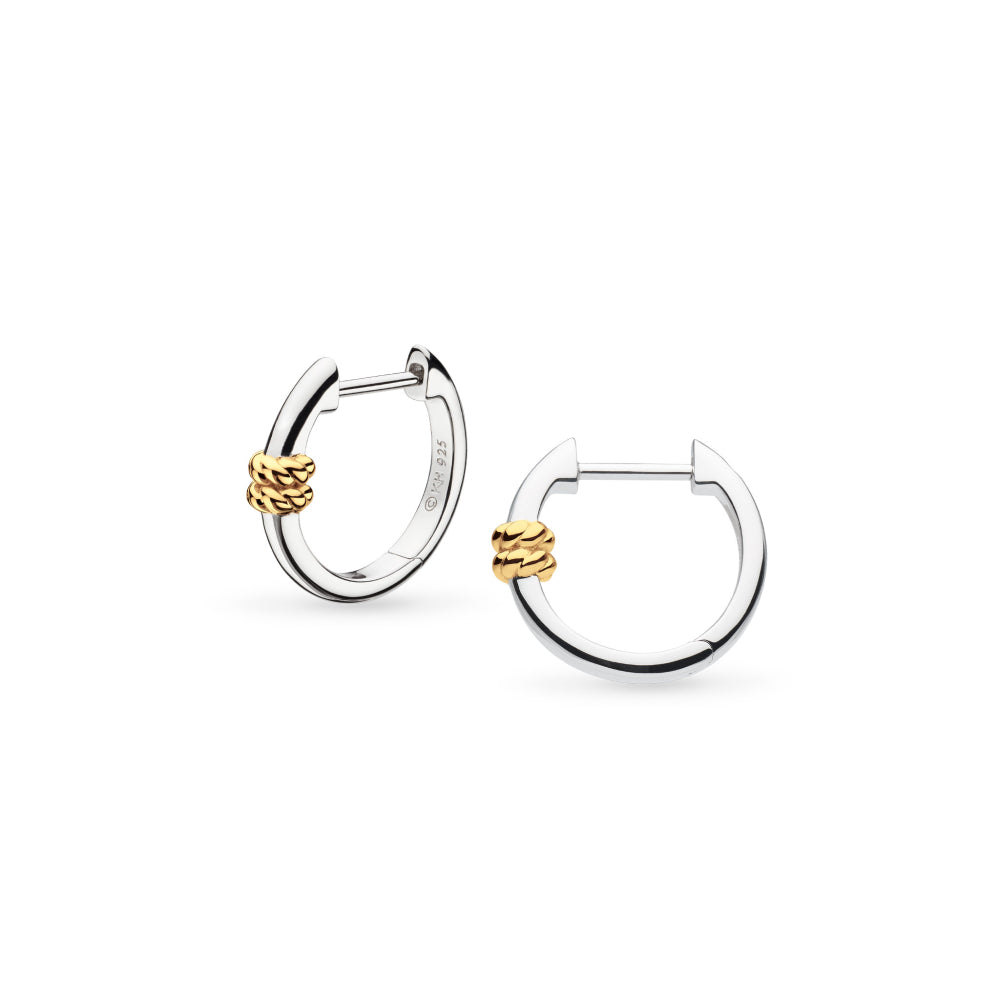 Marina Rope Bar Golden Hoop Earrings