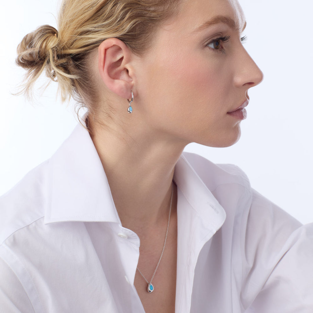 Coast Pebble Blue Opal Necklace