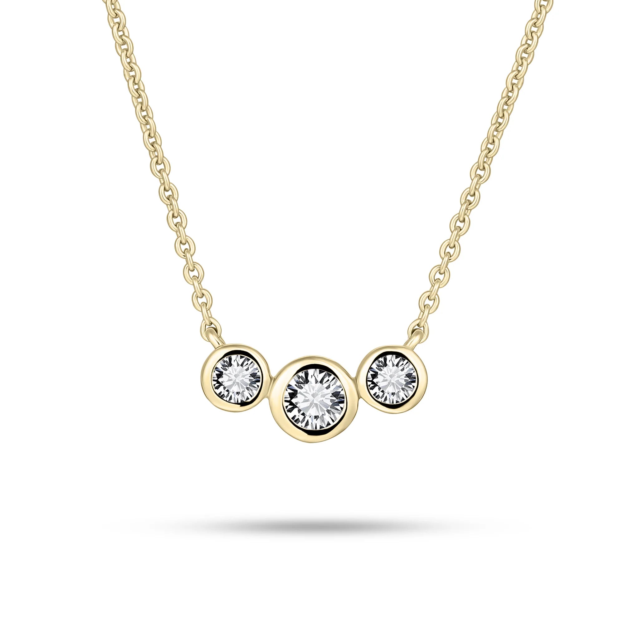 Three Stone Necklace
