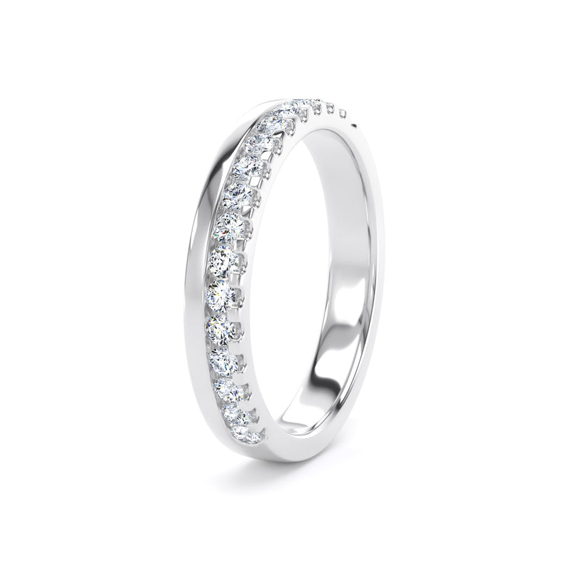 Round Brilliant Cut - Offset Claw
