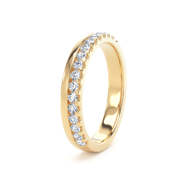 Round Brilliant Cut - Offset Claw