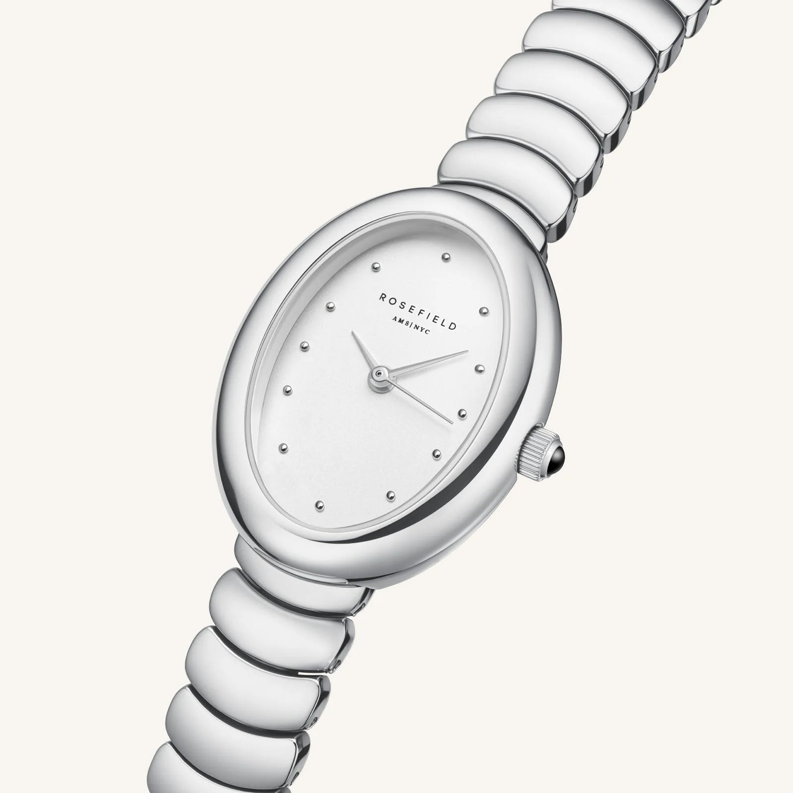 Ovale White Silver