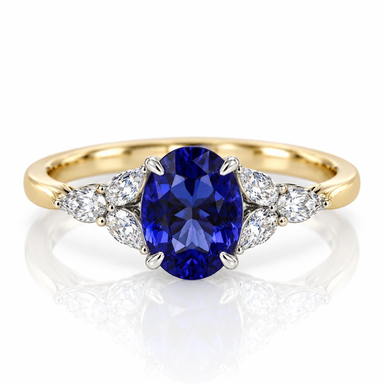 18kt Tanzanite and Diamond Dress Ring