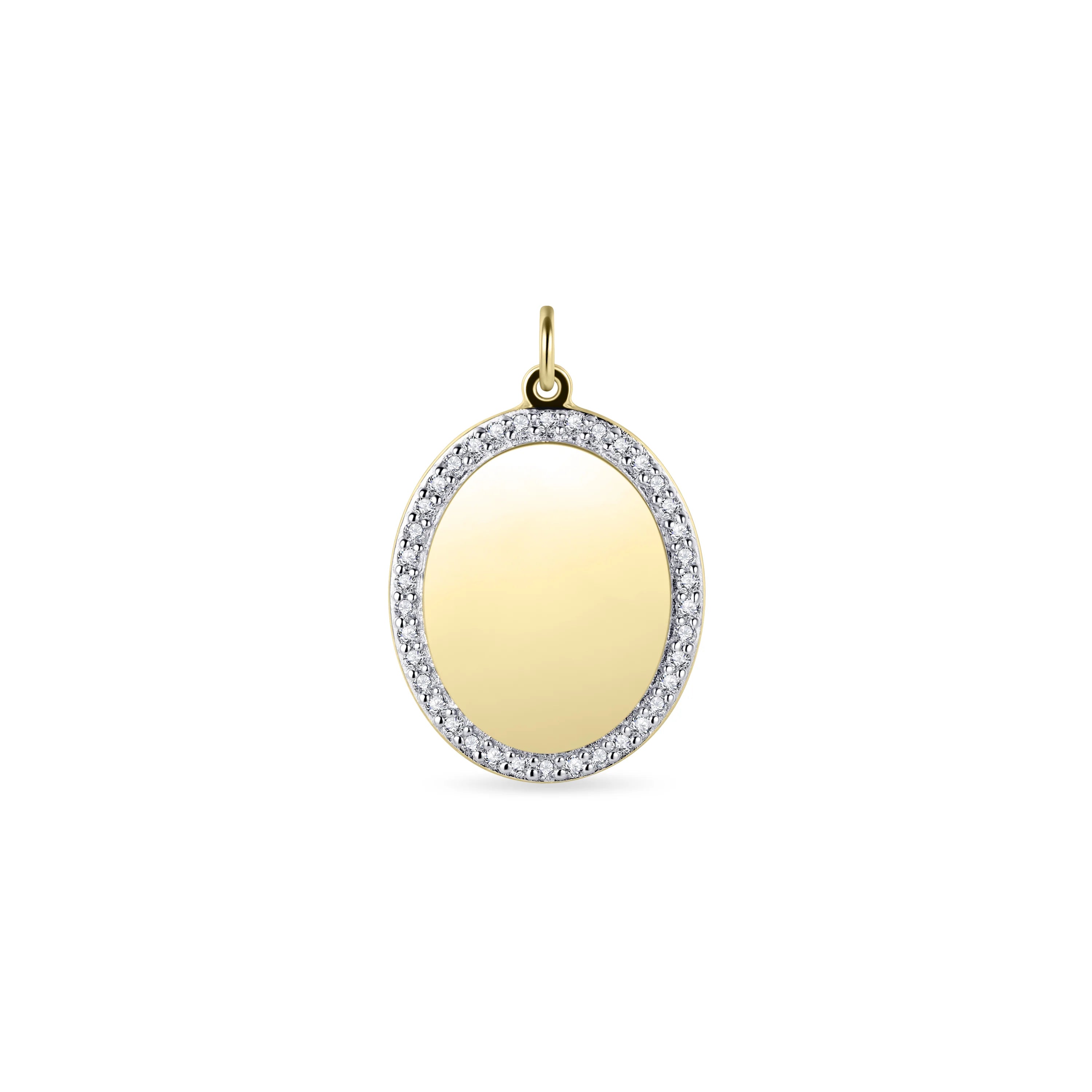 Engravable Oval Pendant