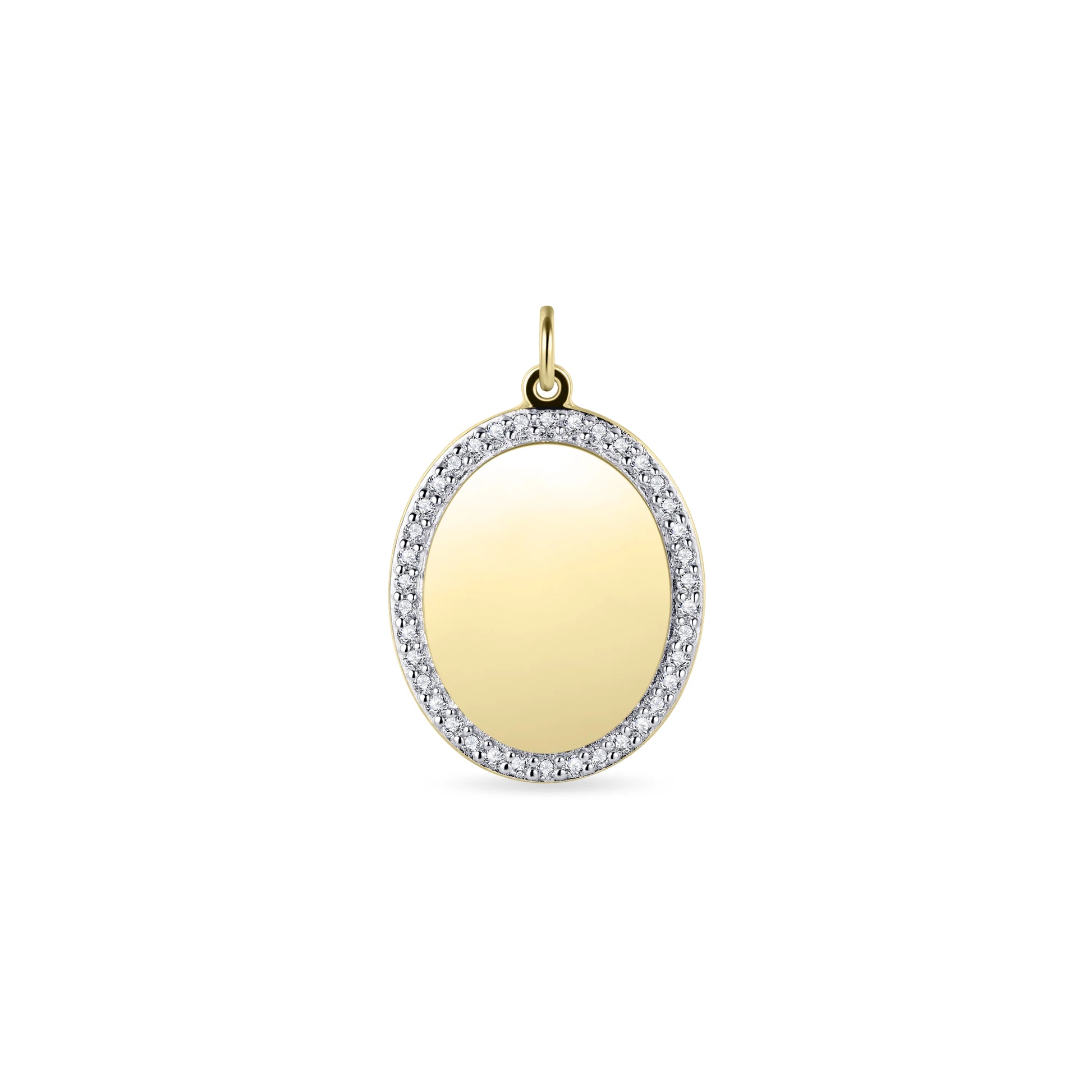 Engravable Oval Pendant