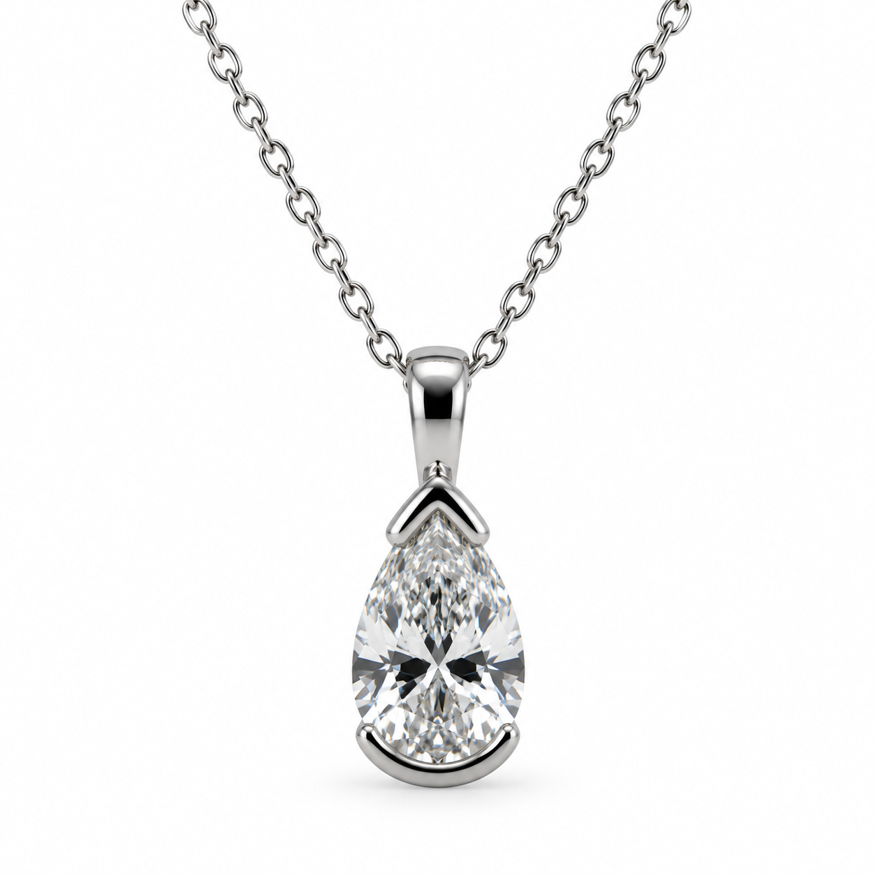Pear Drop CZ Pendant