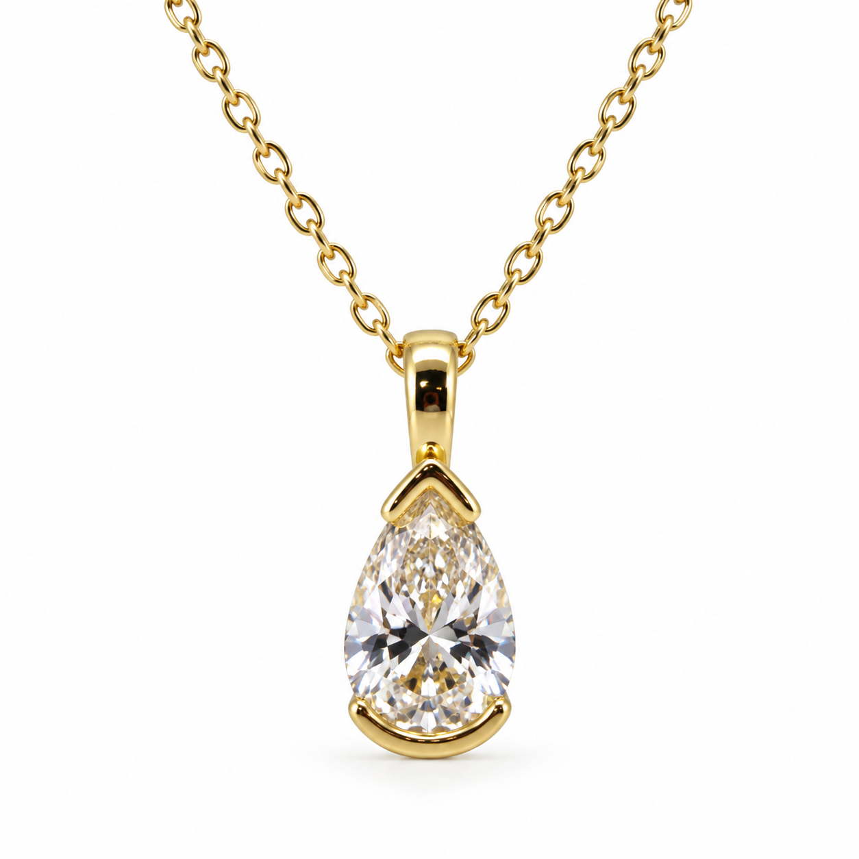 Pear Drop CZ Pendant