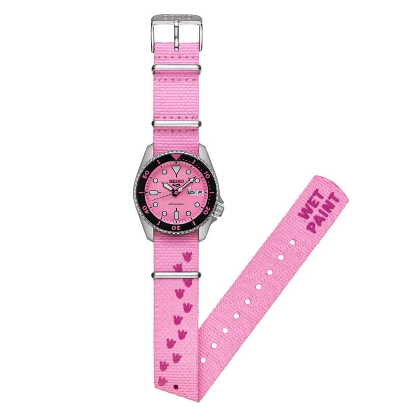Seiko 5 Sports x Pink Panther LIMITED EDITION SRPM07K1