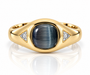 9kt Catseye and Diamond Dress Ring