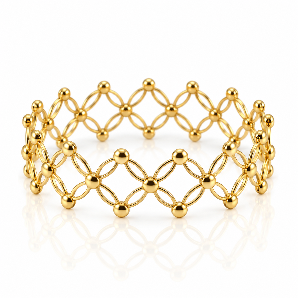 18kt Gold Expandable Bracelet