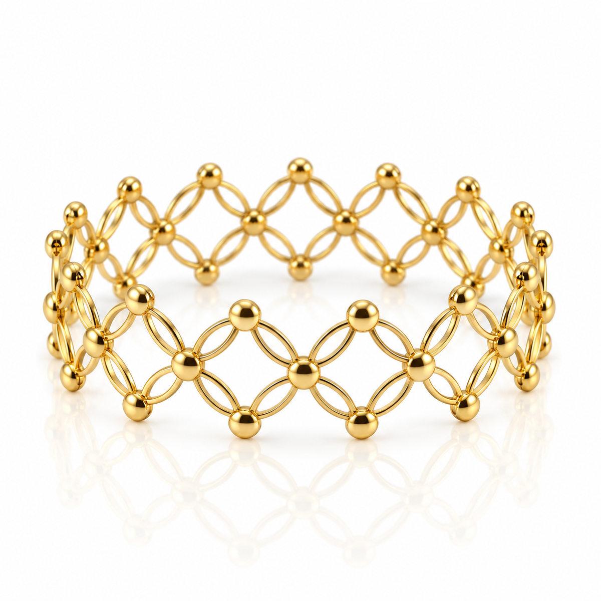 18kt Gold Expandable Bracelet