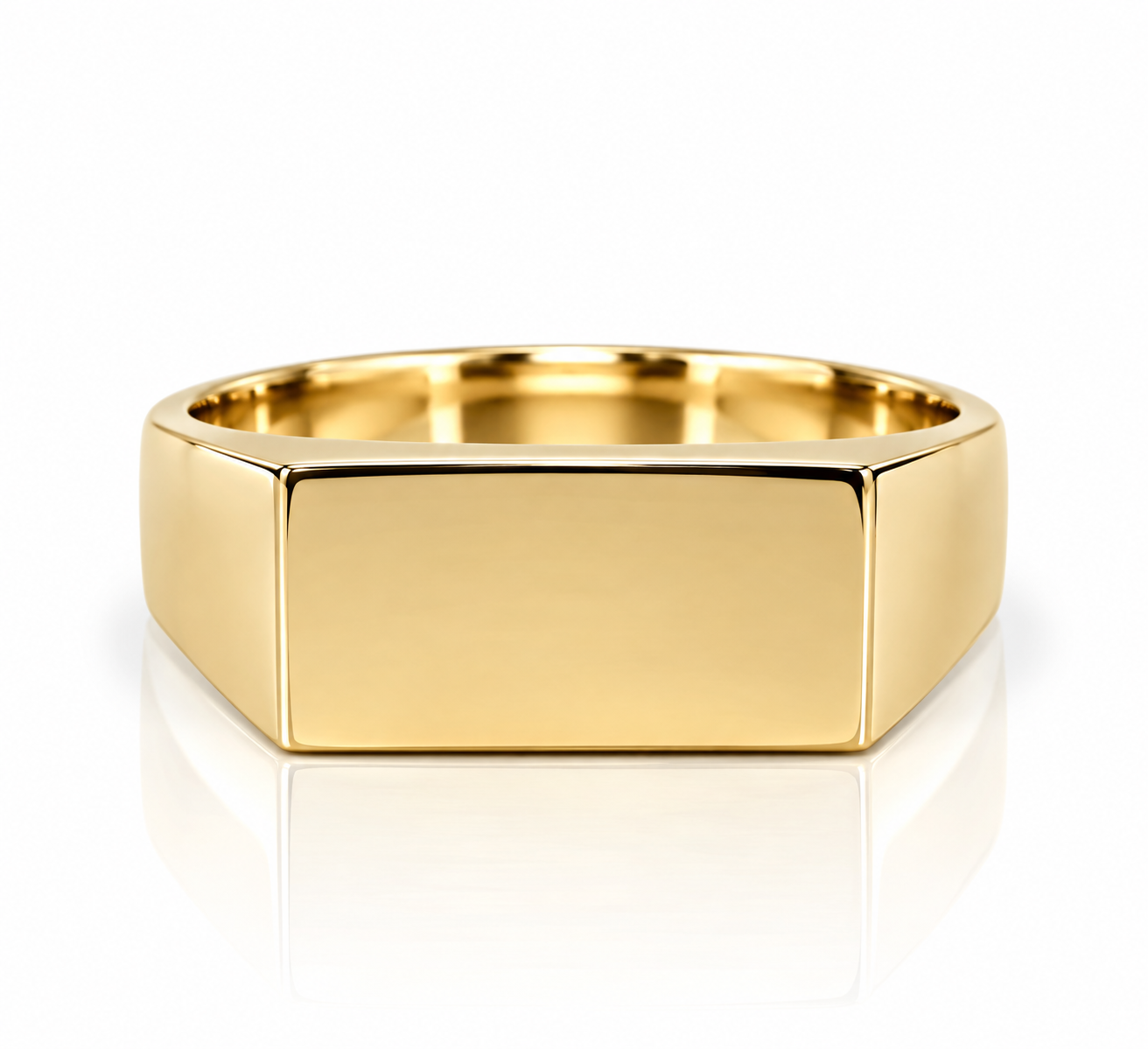 9kt Plain Signet Ring