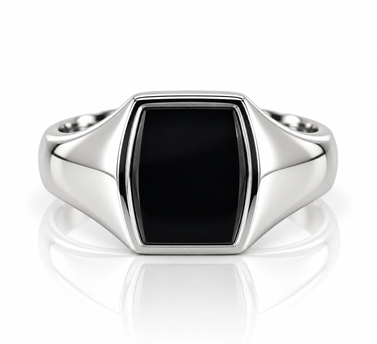 9kt Black Onyx Signet Ring